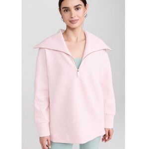 Sweaty Betty Reminisce Half Zip Sweatshirt in Light Pink